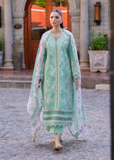 3-PC Unstitched Embroidered Lawn Bloom By Saira Shakira | CHLOE 3-B